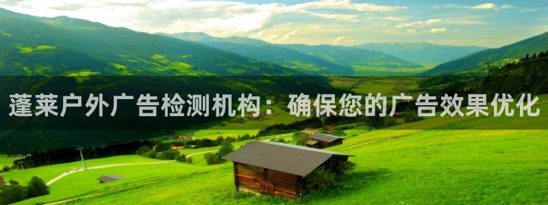 杏宇平台总代理是谁：蓬莱户外广告检测机构：确保您的广告效果优化