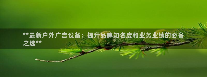 杏宇官方平台官网入口：**最新户外广告设备：提升品牌知名度和业务业绩的必备
之选**