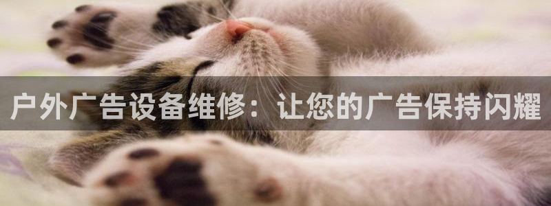杏宇平台是什么：户外广告设备维修：让您的广告保持闪耀