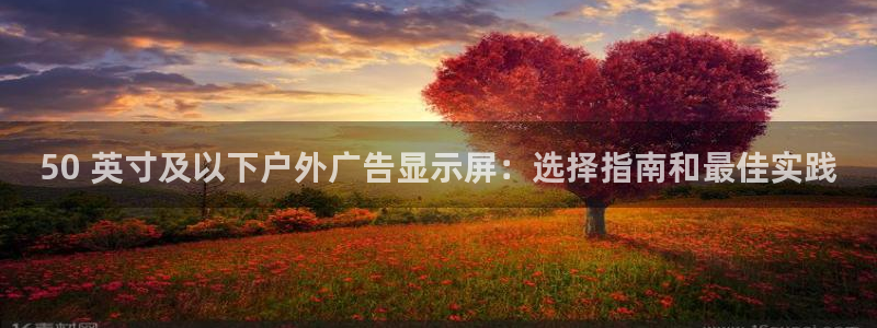 杏宇平台登录步骤图：50 英寸及以下户外广告显示屏：选择指南和最佳实践