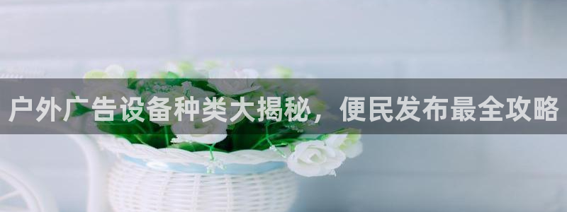 杏宇平台注册登录：户外广告设备种类大揭秘